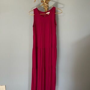 Max Studio Pink Sleeveless Sheath Maxi Dress
